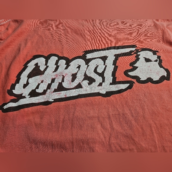 Ghost Lifestyle Long Sleeve Men's Large graphic tshirt Coral color - Picture 6 of 7